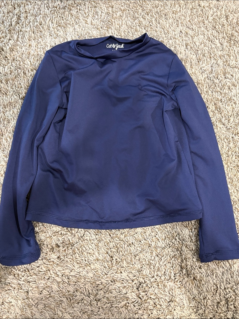Cat & Jack Navy Blue Kids Long-Sleeve Swim Rashguard
